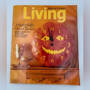 Martha Stewart Living Magazine October 2008 Halloween Pumpkin Decor Issue